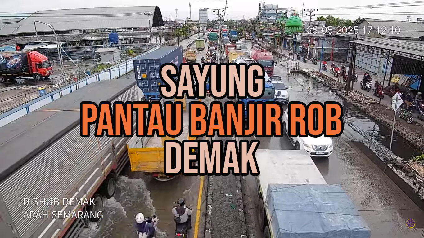 live streaming cek pantau banjir rob sayung demak